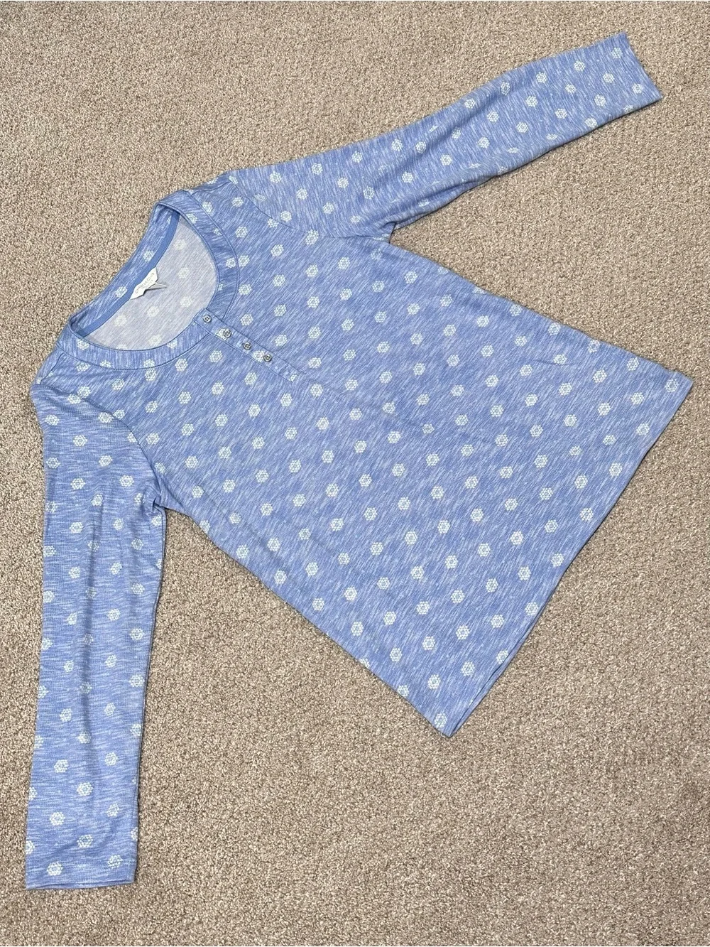 NWOT Charter Club Intimates Blue Floral Pajama Set
